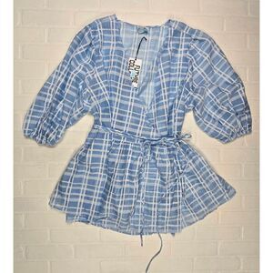 Future Collective Sheer Wrap Blouse 3X